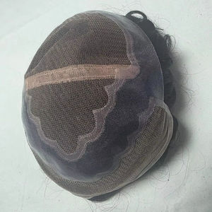 Bollywood Model Water Wave Human Hair Toupee <b>Wig</b> for <b>Men</b> Taz Hair Bangladesh Prosthesis Item - Product Image 1