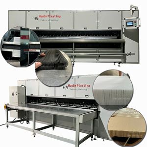 Máquina de Plisado Nueva Changzhou HuaEn para Mosquiteras y Cortinas Opacas de Poliéster de 3000mm con Sistema PLC y Servo, 1 Año de Garantía - Product Image 1