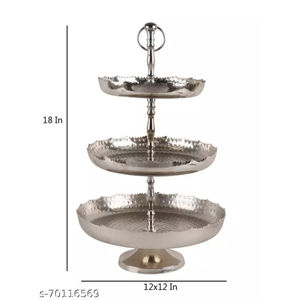 Support à gâteau en aluminium de la meilleure qualité avec support à gâteau d'affichage de couleur dorée pour les mariages, les événements, les anniversaires et autres occasions - Product Image 4