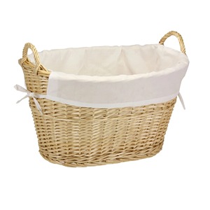 Cesta de lavandería de mimbre con asas, cesta de almacenamiento hecha a mano, venta al por mayor, ecológica, hecha en Vietnam - Product Image 1