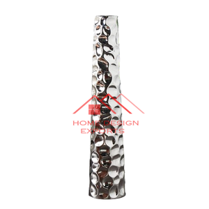 Latest Nordeic Design Casting Aluminum Floor <b>Vase</b> <b>Unique</b> Golden Finish Metal Flower <b>Vase</b> for Home Hotel & Wedding Decor - Product Image 5
