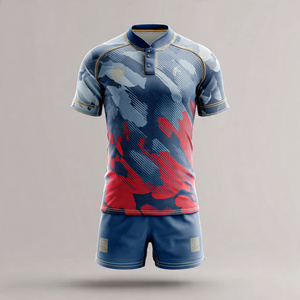 Uniforme de rugby en polyester 100% sublimé, vêtements de sport, polo de football, maillot de rugby, haut unisexe - Product Image 4