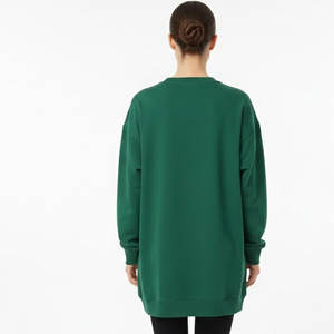 ชุดเดรสผู้หญิงทรงปกติ ผ้าฝ้ายฟลีซ 100% เป็นมิตรกับสิ่งแวดล้อม ระบายอากาศได้ดี สวมใส่สบายในฤดูหนาว เนื้อผ้านุ่ม อุ่นสบาย เหมาะสำหรับใส่เดินเล่นประดับด้วยคริสตัล - Product Image 2