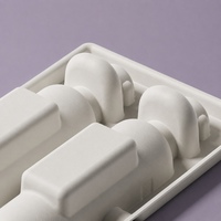 Boîte cadeau en carton moulé OEM pour deux bouteilles d'huile de sésame, insert rigide blanc, emballage floral, vente en gros