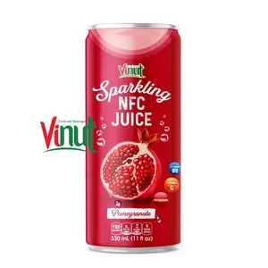 330ml VINUT Canned Sparkling water with pomegranate juice hot product hot selling private label OEM BRC HALAL certificate