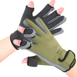 Guantes de Pesca Unisex de Alta Calidad al por Mayor, Diseño de Filamento de Poliéster y Spandex, Logotipo Personalizado, Guantes Cómodos Hechos a Mano, Gran Venta - Product Image 2