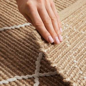 Netline Home Kunu Natural Handwoven <b>Jute</b> <b>Rug</b> Modern Tufted Diamond Design - Product Image 5