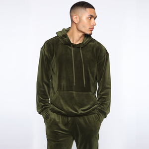 Logo personnalisé Survêtements de fitness et de jogging slim pour hommes avec broderie Sweatshirts à capuche et sweatshirts en velours à motif solide Matériel d'entraînement - Product Image 4