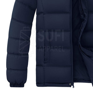 Chaqueta de Invierno Unisex de Manga Larga, Nueva Llegada de Fábrica, Tejido PU, Cierre de Cremallera, Logotipo Frontal Personalizado - Product Image 6