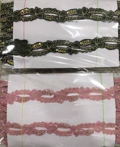 Suministro al por mayor de tela de encaje bordado para vestidos de novia o disfraces Uso disponible a un precio asequible de la India - Product Image 1