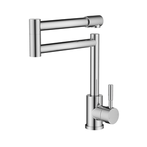 Tidjuin 304 robinet de <span class=keywords><strong>cuisine</strong></span> pliant en acier inoxydable, <span class=keywords><strong>mitigeur</strong></span> pivotant à 360 degrés à poignée unique, robinets de lavabo d'évier de <span class=keywords><strong>cuisine</strong></span> en Nickel - Product Image 3