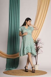 2024 dernière conception flambant neuf femmes robes acheter dames rayonne conception robe imprimée pour les vacances d'été - Product Image 3