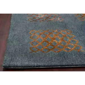 Alfombra de área floral antideslizante hecha a mano moderna muy admirada de pared a pared de pila alta para el hogar y la Oficina elegante - Product Image 3