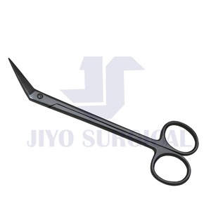 Venta caliente Kelly 4,5 \ "Tijeras de goma dental Producción superior con material de acero inoxidable de hoja dentada Lisa angular - Product Image 6