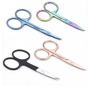 Tijeras pequeñas multiusos para uñas, acero inoxidable, cutícula, manicura, uñas de los pies, tijeras de belleza, hoja recta afilada cuadrada - Product Image 1