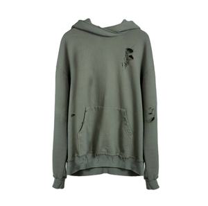 Sudadera con capucha desgastada de algodón 100% de alta calidad para hombre, transpirable, ligera, de secado rápido, teñida Lisa para invierno, servicio OEM disponible - Product Image 3