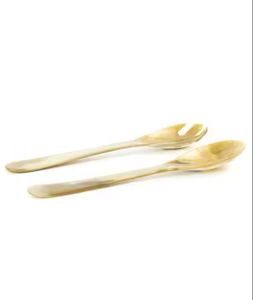 Juego de cuchara de cuerno de búfalo Natural hecho a mano, artesanía de alta calidad para restaurante en casa, tamaños pequeños y grandes, artesanías de media luna para fiestas - Product Image 2