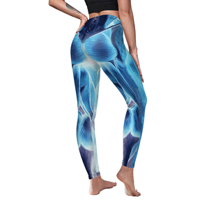 Custom Printed <b>Women's</b> Plus Size Buttery Soft Breathable <b>Leggings</b> High Yoga Waist <b>Compression</b> Tight Pants Pattern Made - Product Image 2