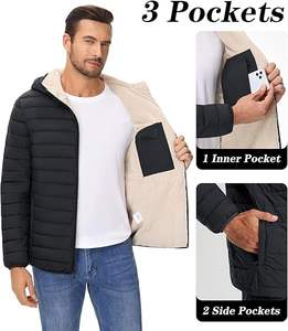 Chaqueta de Caza Ligera para Hombre, Cortavientos, Acolchada, Resistente al Agua, para Correr y Viajar - Product Image 4