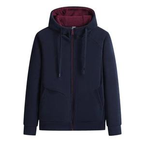 Sudadera con capucha con cremallera de peso pesado de lana de algodón de alta calidad logotipo personalizado bordado Puff impresión Sudadera con capucha sudaderas con capucha personalizadas para hombres - Product Image 4