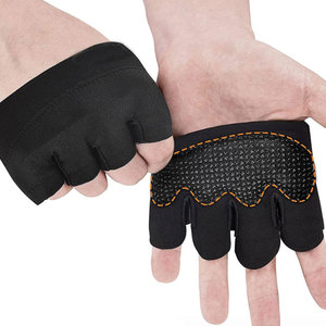 Guantes Profesionales de Halterofilia sin Dedos con Palma de Neopreno, Guantes de Gimnasio Antideslizantes y Absorbentes de Impactos para Entrenamiento - Product Image 1