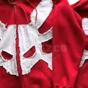 Custom Design Men <b>Distressed</b> Embroidery Hoodies Lightweight <b>Distressed</b> Embroidery Hoodies <b>Top</b> Quality Men Hoodies - Product Image 6