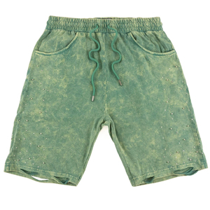 Pantalones Cortos de Lona Pesada para Hombre, Estilo Vintage Desgastado, Lavado Ácido, Estilo Urbano, para Correr, con Aspecto Descolorido por el Sol, de Secado Rápido - Product Image 1