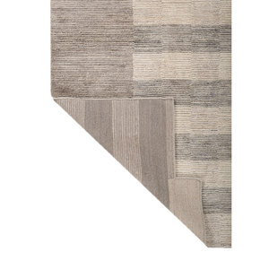 Tapis en laine tissé à la main bleu contour, classique, rayé, rectangulaire, pour la décoration de la maison, du salon, HWL-446, nouveau style - Product Image 5