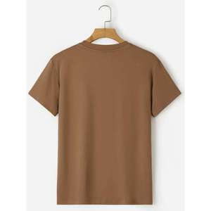 Camiseta muy ecológica disponible en tamaños personalizados Camiseta de algodón con estampado de logotipo para ropa unisex y logotipo personalizado - Product Image 2