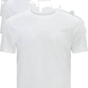 เสื้อยืดผ้าฝ้ายออแกนิกสำหรับผู้ชายเสื้อยืดคอกลมสีขาว - Product Image 1