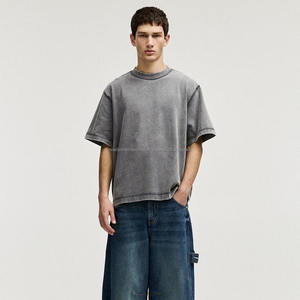 เสื้อยืดป้องกันการพองคอกลมของผู้ชายเสื้อยืดผ้าฝ้ายแขนปกติเสื้อยืดโอเวอร์ไซส์แบบกำหนดเองสำหรับผู้ชายมีบริการเก็บตัวอย่าง - Product Image 6