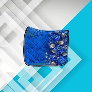 Tapis de selle de dressage de qualité supérieure impression par sublimation saut équestre paillettes coussinets de selle équine coussinets Numnah - Product Image 3