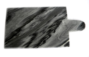 Bandeja de servicio rectangular ecológica de mármol blanco y gris Natural hecha a mano india, tabla de cortar, tabla de queso y verduras - Product Image 5