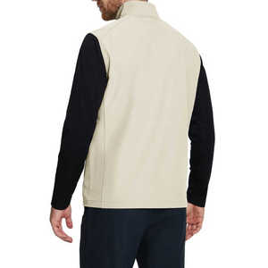 Custom Men Softshell Vests Built With Flexible Material Providing Easy Movement And <b>Comfortable</b> Fit For Active Use - Product Image 2