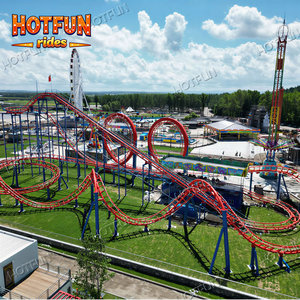 Fábrica de China Suministra Directamente Atracciones de Parque de Diversiones, Montañ<span class=keywords><strong>a</strong></span> Rusa de Cinco Anillos Pequeñ<span class=keywords><strong>a</strong></span> en Venta - Product Image 2