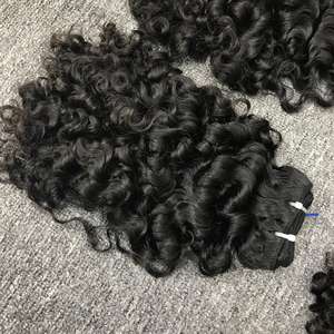 2025 Venta caliente birmano rizado B1 100% extensiones de cabello virgen crudo vietnamita Genius Weft-Color Natural - Product Image 2