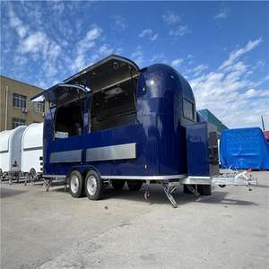 Donuts Gourmands & Cold Brew |   Camion de cuisine mobile Airstream bleu à prix avantageux - Product Image 1