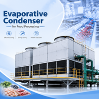 Pompe à condenseur évaporatif industriel en métal haute efficacité pour système de réfrigération et de stockage frigorifique à refroidissement en contre-courant