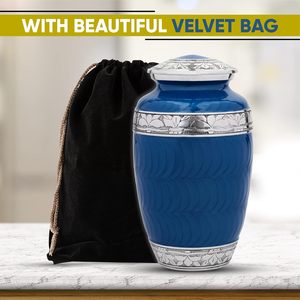 Cremation <b>Urn</b> for Human Ashes by Forever Lane Adult <b>Urn</b> <b>Large</b> with Beautiful Velvet Bag (<b>Large</b> <b>Urn</b>) - Product Image 6