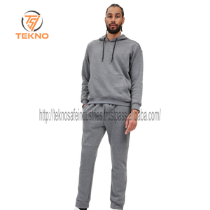 Vente en gros nouvelle mode hommes automne hiver sweats à capuche rue manches longues lâche couleur unie décontracté polaire hauts sweats à capuche blancs thermique - Product Image 3