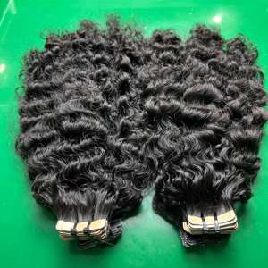 Wholesale Price Raw Vietnamese Natural Human Hair Natural Color Burmese Curly Human Hair Extensions All Length from 8-40'' inch - Product Image 2