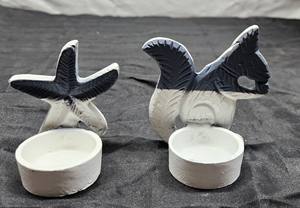 Bougeoirs en aluminium faits à la main de noël multicolore fleur formes d'animaux verre pour la décoration de la maison bougeoirs en métal - Product Image 6