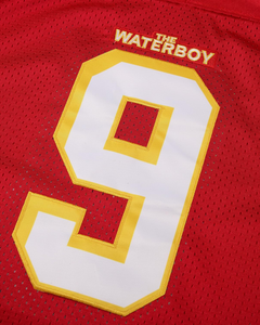 Camiseta de fútbol Retro para hombre al por mayor de tendencia corta transpirable de talla grande 100% poliéster Bobby Boucher Waterboy Movie Design - Product Image 4