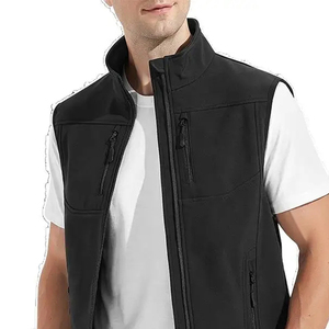 Chaleco para Hombre con Cierre Completo, Cuello Alto, Estampado Delantero, Ligero, Cortavientos, Forrado de Felpa, Chaqueta Sin Mangas - Product Image 5