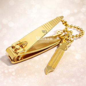 Mini Cortaúñas Dorado con Llavero, Acero Inoxidable, Cuchilla Curva/Afilada, Abertura de Mandíbula Ancha, Cortador de Uñas para Dedos y Pies, Herramienta de Manicura - Product Image 6