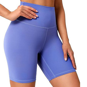 Bulk Supply Best Quality Scrunch <b>Booty</b> Shorts Solid Color High Waist Fitness Women's Shorts For Online Sale - Product Image 3
