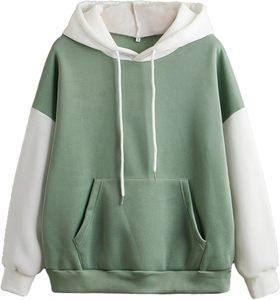 เสื้อฮู้ดดี้คุณภาพพรีเมียมสำหรับผู้หญิง เสื้อสเวตเชิ้ตยอดนิยม ระบายอากาศได้ดี ไม่ยับ แขนยาว - Product Image 1