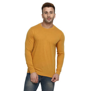 เสื้อยืดผู้ชาย OEM คุณภาพสูง แห้งเร็ว ระบายอากาศดี ล้างสีแบบแอซิดวอช สไตล์สตรีทแวร์ วินเทจ สีดำ ผ้าทอ เทคนิคพัฟฟ์ แขนยาว - Product Image 1