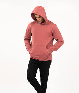 เสื้อฮู้ดผู้ชายสไตล์ยุโรปและอเมริกา ผ้าฟลีซ นุ่ม สบาย เหมาะสำหรับเดินทางและกิจกรรมกลางแจ้ง ทรงหลวม ไหล่ตก หนานุ่ม แบบเรียบง่าย สไตล์บ็อกซี่ พร้อม Ako - Product Image 3