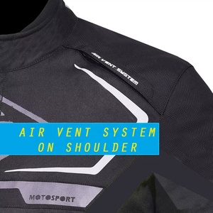 Veste de moto légère, homologuée CE, protection niveau 2, imperméable, respirante, coupe-vent, grande taille - Product Image 3